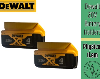 Dewalt 20v And Flexvolt Battery Storge Holder.  Mount on any surface and protect terminals of the battery.  Set of 2.  Free Shipping.