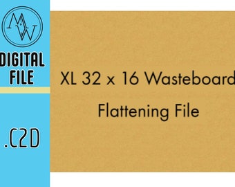 CNC Wasteboard Flattening File Xl (32x16). Flatten Your Wasteboard. Shapeoko, X-Carve, or other Hobby CNC. .c2d File Included