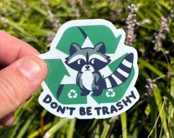 Wees geen rommel-sticker, recyclingsticker