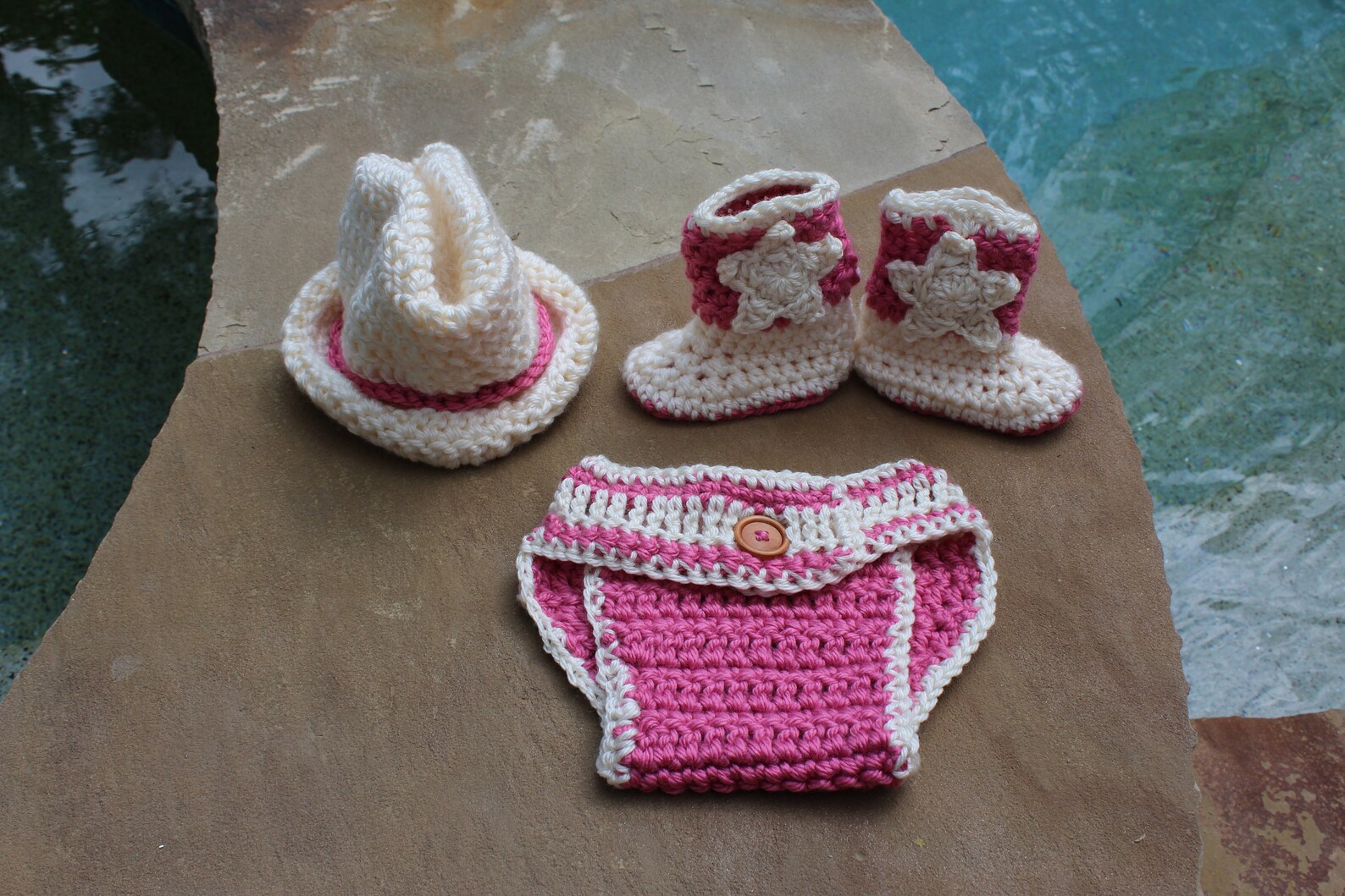 Baby Girl Western Set Newborn Western Set Pink Cowboy Set Etsy