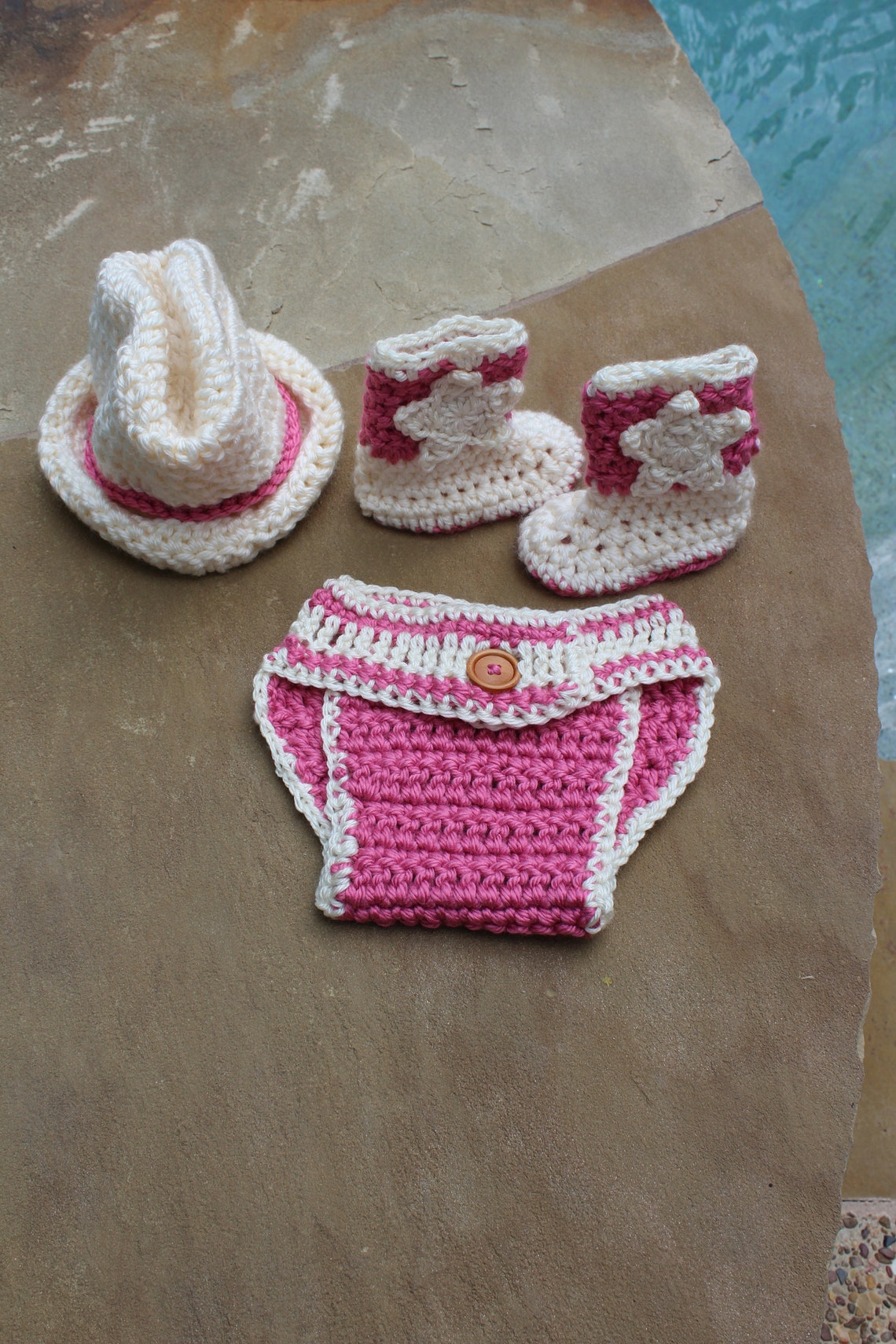 Baby Girl Western Set Newborn Western Set Pink Cowboy Set Etsy