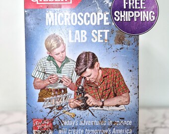 Vintage Gilbert Lab Case – Metal Box for Upcycle, Storage, Industrial Decor