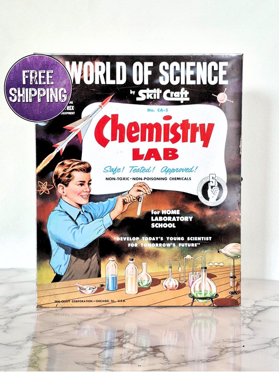 Vintage 1950s Skil Craft World of Science Chemistry Lab Science Kit ...