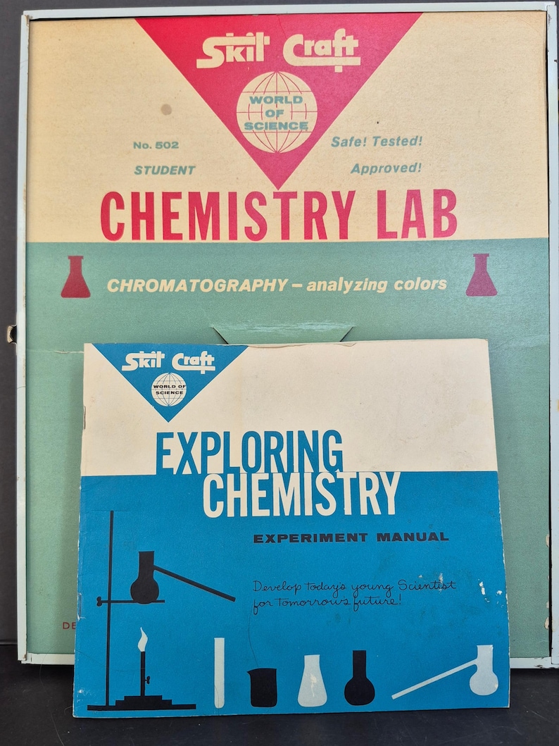 Vintage 1950s Skil Craft World of Science Chemistry Lab Science Kit ...