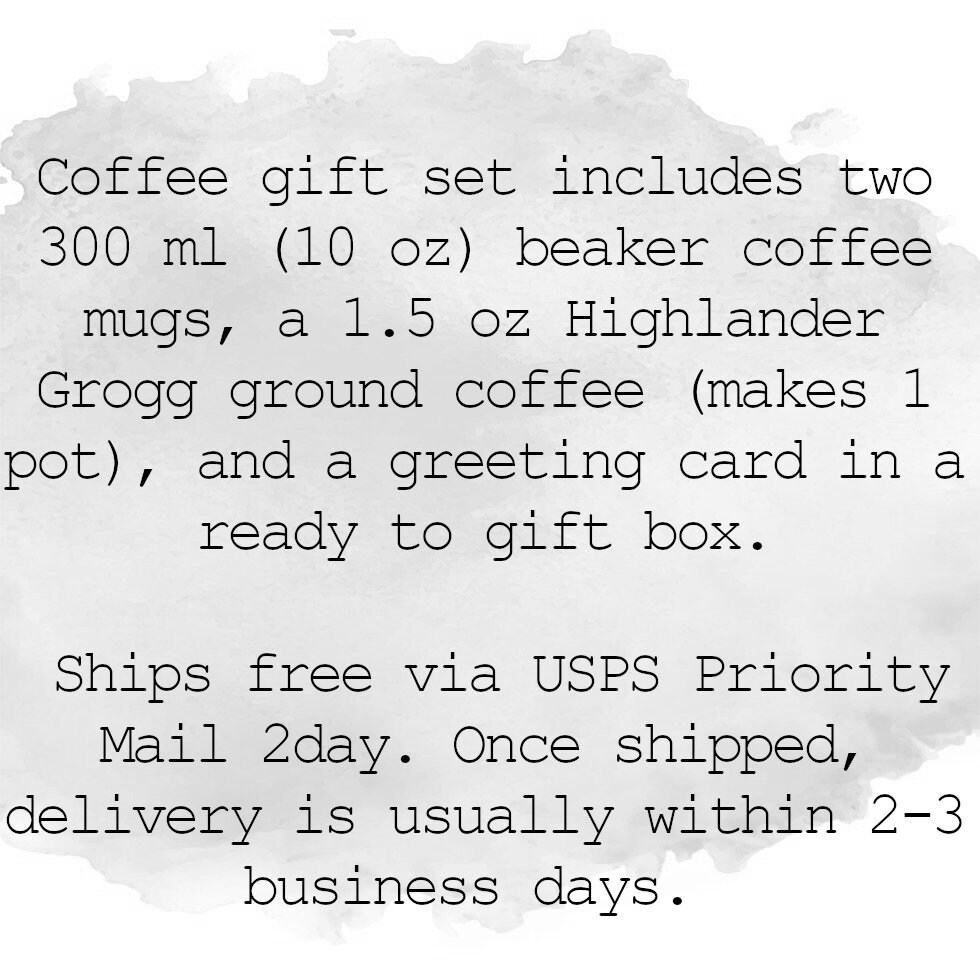 Beaker Mug and Coffee Gift Set Beaker Cup Beaker Coffee Mug Etsy