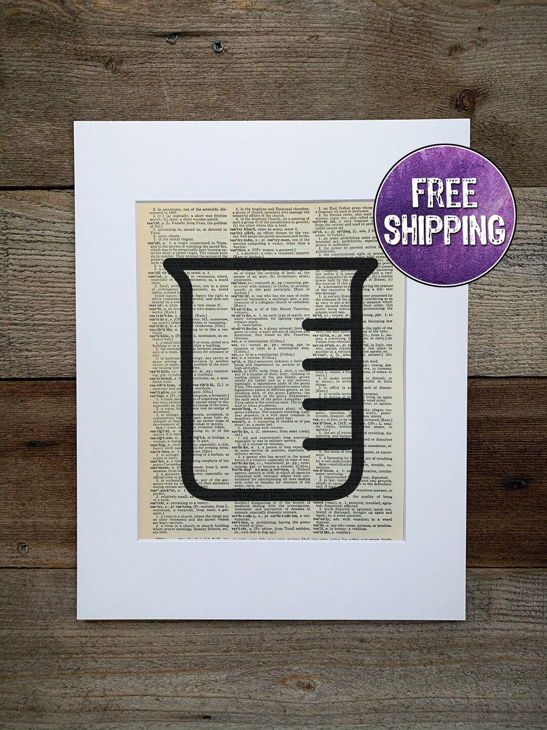 Beaker Vintage Dictionary Print, regalo de química, regalo de ciencia