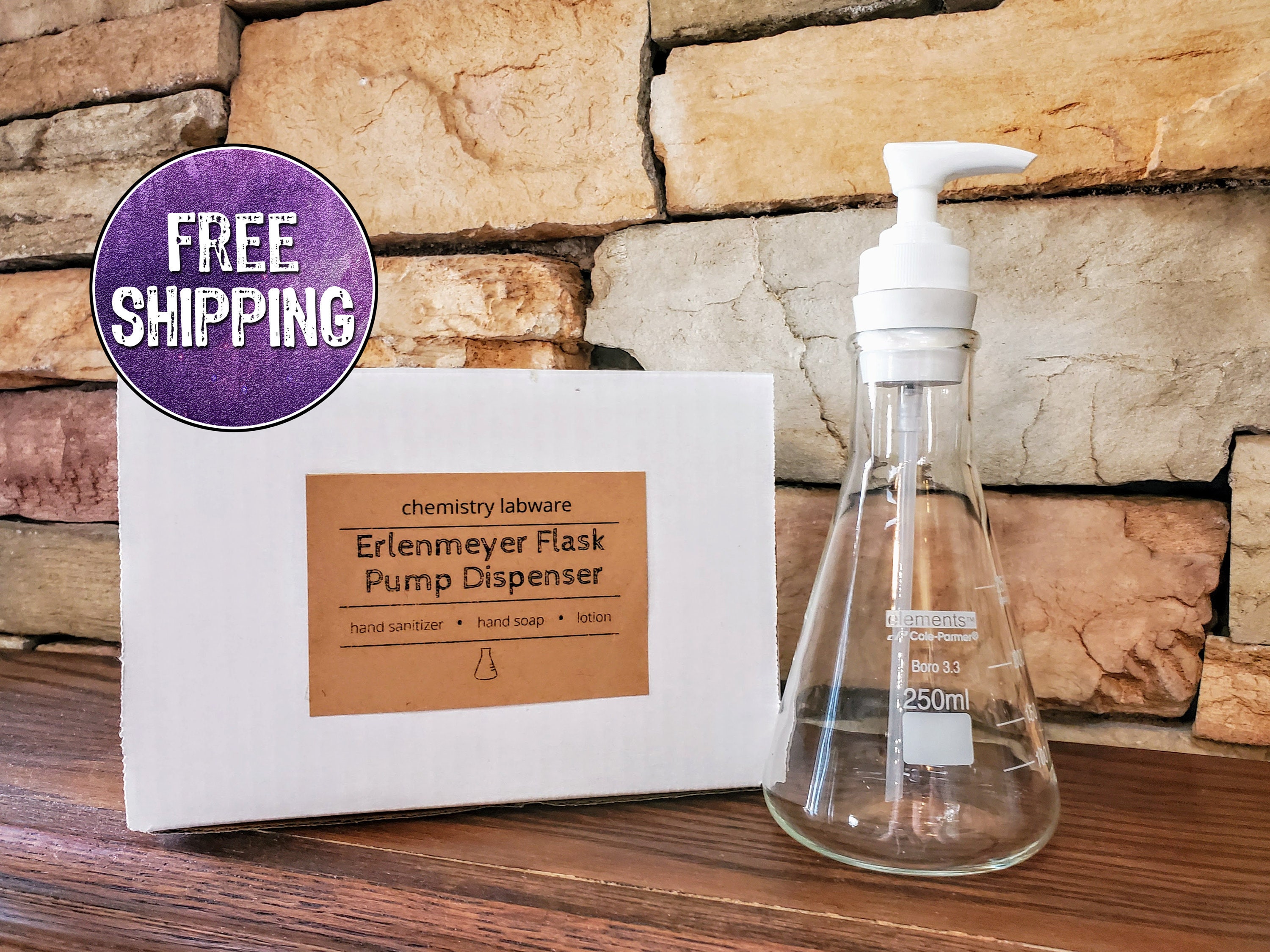 Bulk Discount Erlenmeyer Flask Soap Dispenser, Bulk Christmas
