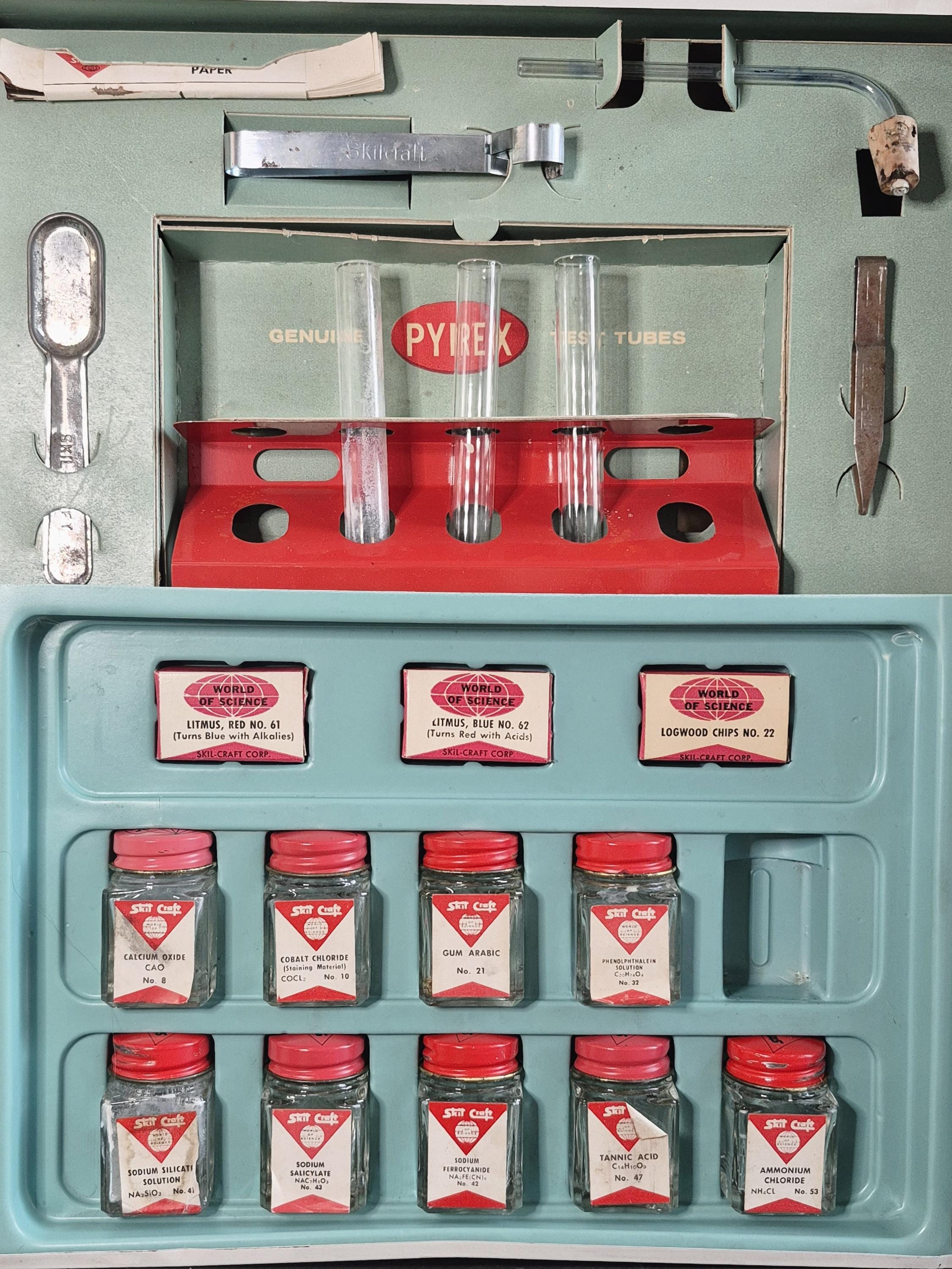 Vintage 1950s Skil Craft World of Science Chemistry Lab Science Kit ...