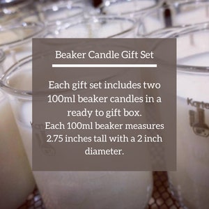 Beaker Candle Gift Set Chemistry Gift, Science Gifts, Science Decor, Chemistry Decor, Science Teacher Gifts, Unique Science Christmas Gift image 3