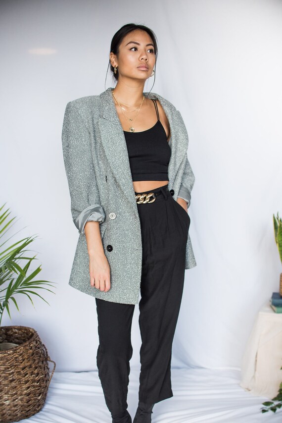 Women's Vintage Oversized Blazer - Large/XL (70's