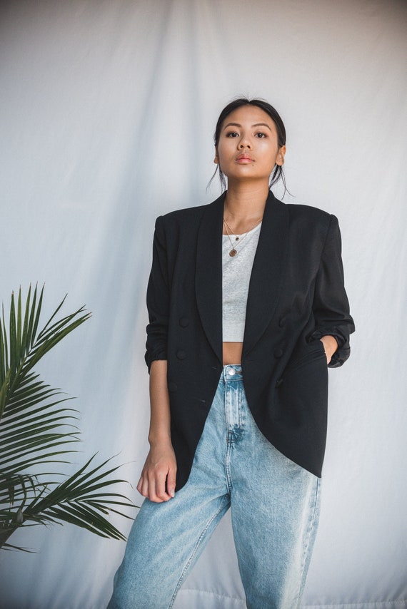 Black Oversized Blazer | Women's Vintage Oversized