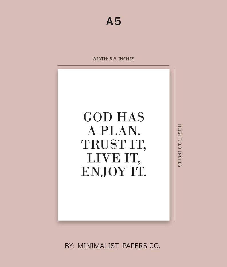A5 and A4 Faith Planner Dashboards Printable Planner Quotes - Etsy