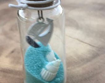 Nautical party favor, Fairy dust, Miniature,message in a bottle, Pixie dust,Fairy garden, party favors,miniature boat