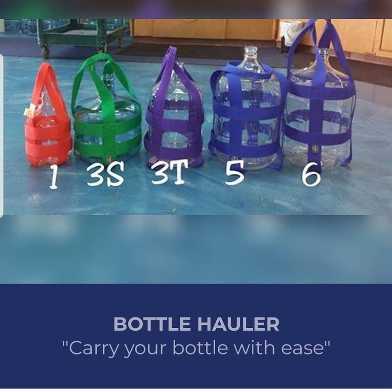 3 Gallon Water Bottle Carrier TALL Carboy glass bottle not included image 5