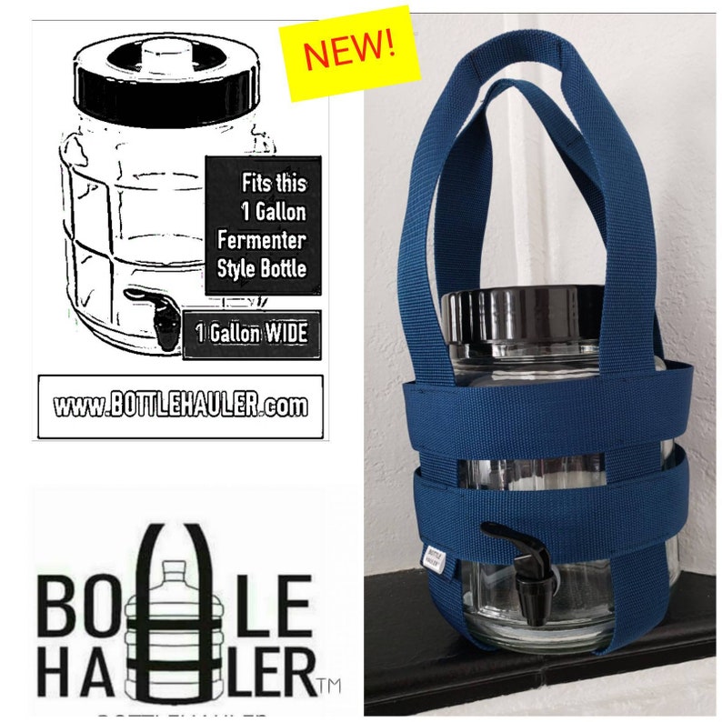 1 Gallon wide Fermenter Style Water Bottle Carrier Etsy