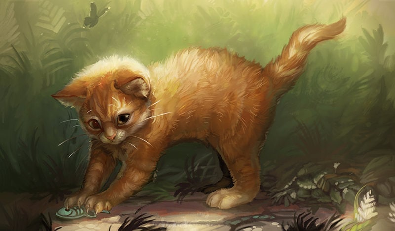 Magic the Gathering Adorable Kitten MTG Playmat TCG CCG Card