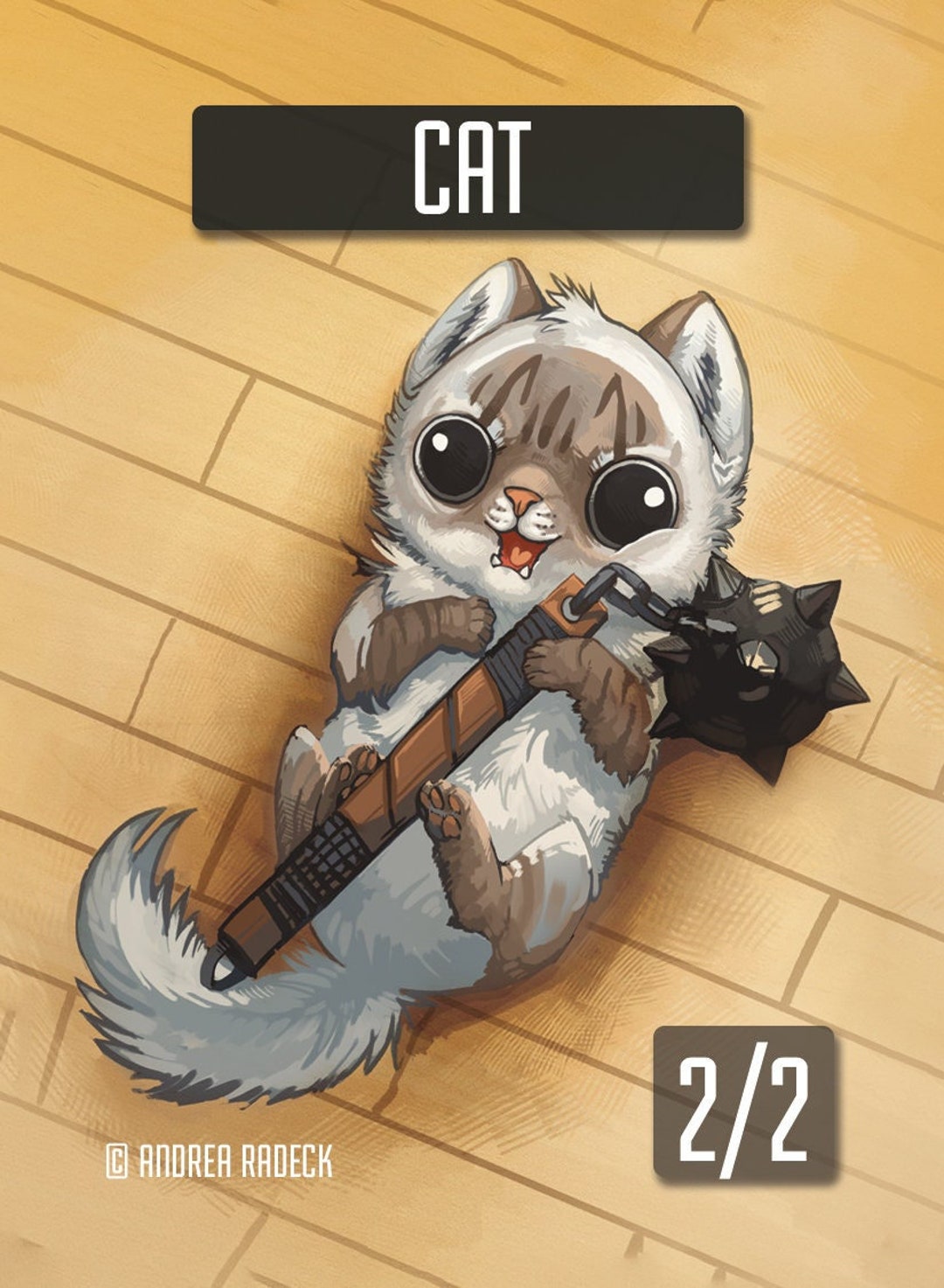 4x - 2/2 Cat Tokens for Magic the Gathering! - Etsy