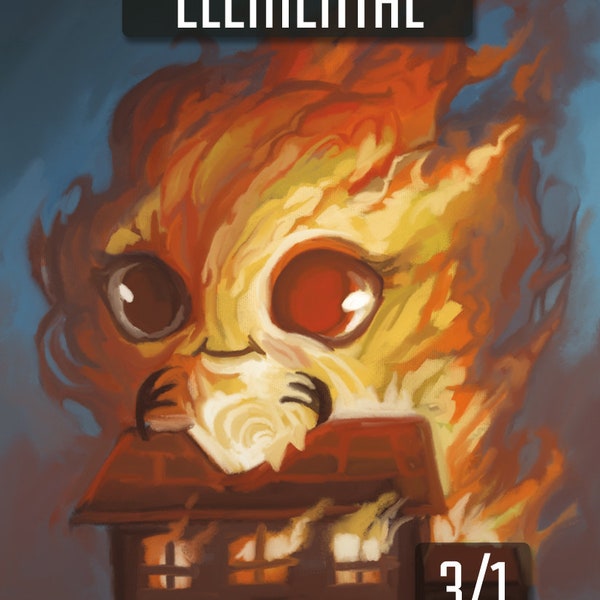 4x - 3/1 Elemental Tokens for Magic the Gathering!