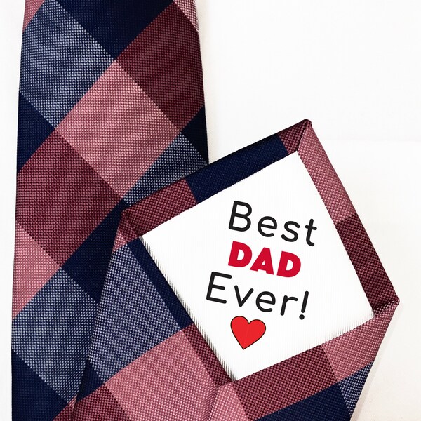 Secret Message Tie/Necktie - Pick a special message - Father's Day - 21Rhinos