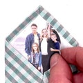 Custom Fabric Photo Patch, Tie Patch - Father's Day Gift, Father of the Bride, Weddings, Groomsmen, Missionary Gift, Peel & Stick