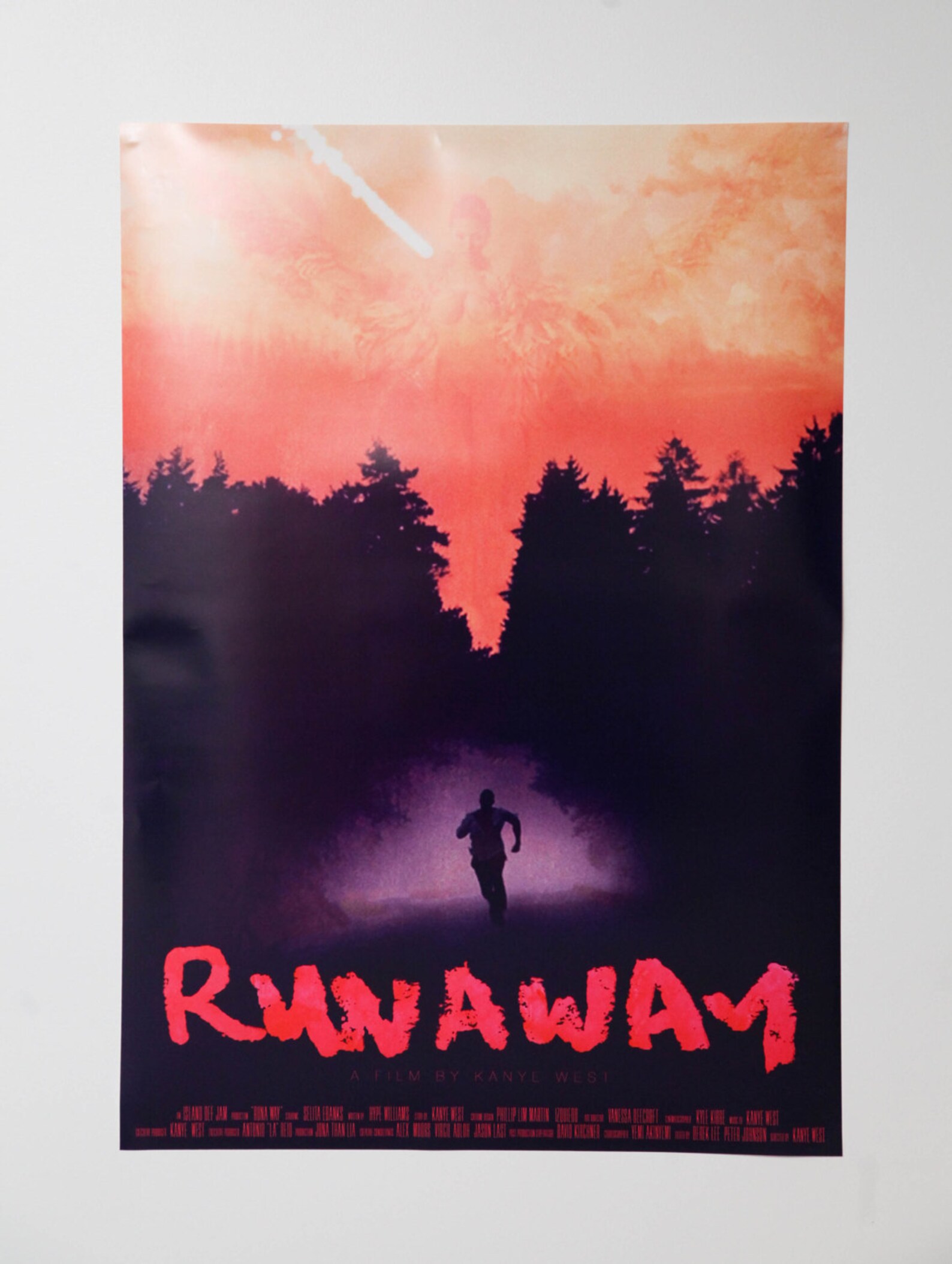 Kanye West Official Runaway Movie Poster Kanye West Runaway Etsy Ireland