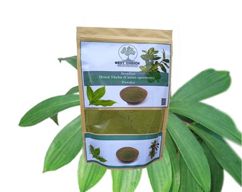 Insulina Plant Organic Dried Leaves Powder ( Costus Igneus ) Thebu