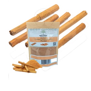 Ceylon pure True Cinnamon Powder 100 % Natural ALBA Grade( 20g - 250g)