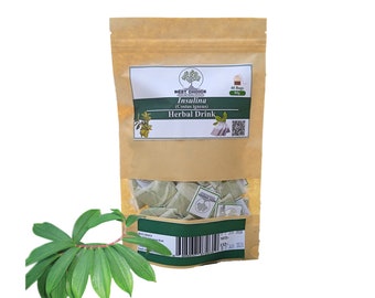 Insulina Plant Organic Herbal drink ( Costus Igneus ) Thebu 40 tea bags