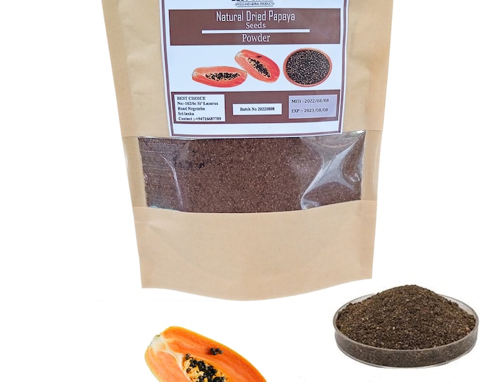 Dried Papaya Seeds Powder Herbal for Health 100 Organic NON Etsy