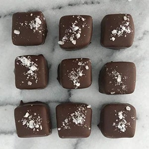 Maine Sea Salted Dark Chocolate Caramels