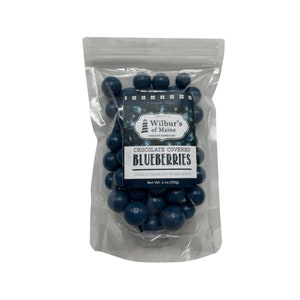 Chocolate Covered Blueberries from Maine - 4oz Bag - Great for Valentines Day, Mothers Day, Birthdays, Gift for her