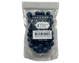 Chocolate Covered Blueberries from Maine - 4oz Bag - Great for Valentines Day, Mothers Day, Birthdays, Gift for her