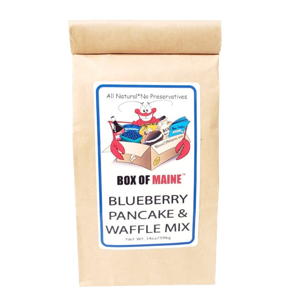 Wild Maine Blueberry Pancake and Waffle Mix With Real Maine Etsy