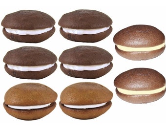 Maine Assorted Whoopie Pies - 8 Count - Classic Chocolate, Maple and Peanut Butter - Gobs, Moonpies, Whopper Cakes