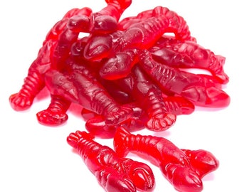 Maine Gummy Lobsters: Strawberry Candy - 4oz Bag