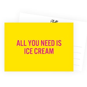 Tutto ciò di cui hai bisogno è il gelato