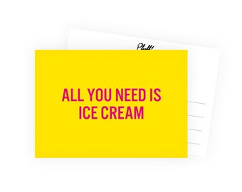All you need is ice cream