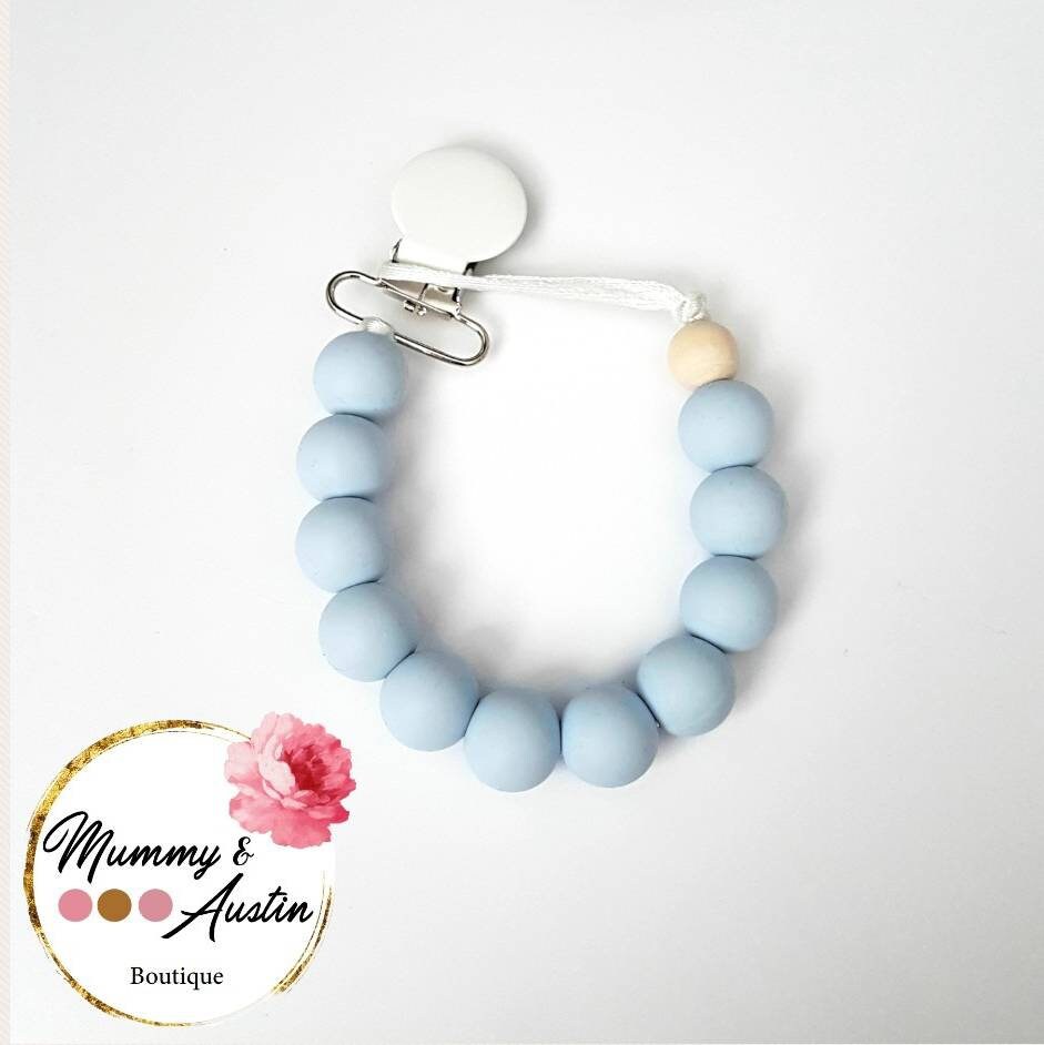 Silicone dummy clip teething jewellery mum and baby gift Etsy