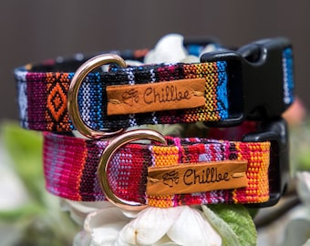 Collier pour chien réglable en tissu brillant, collier pour chiot, collier à boucle, collier tasse à thé, collier pour chien doux, collier pour chien personnalisé, collier pour chiot