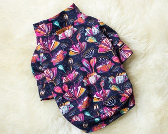 Floral Dog Sweater: Custom XXS Teacup Puppy Clothes