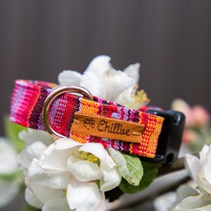 Verstelbare hondenhalsband gemaakt van lichte stof, puppyhalsband, halsband met gesp, theekophalsband, zachte hondenhalsband, op maat gemaakte hondenhalsband, puppyhalsband afbeelding 3