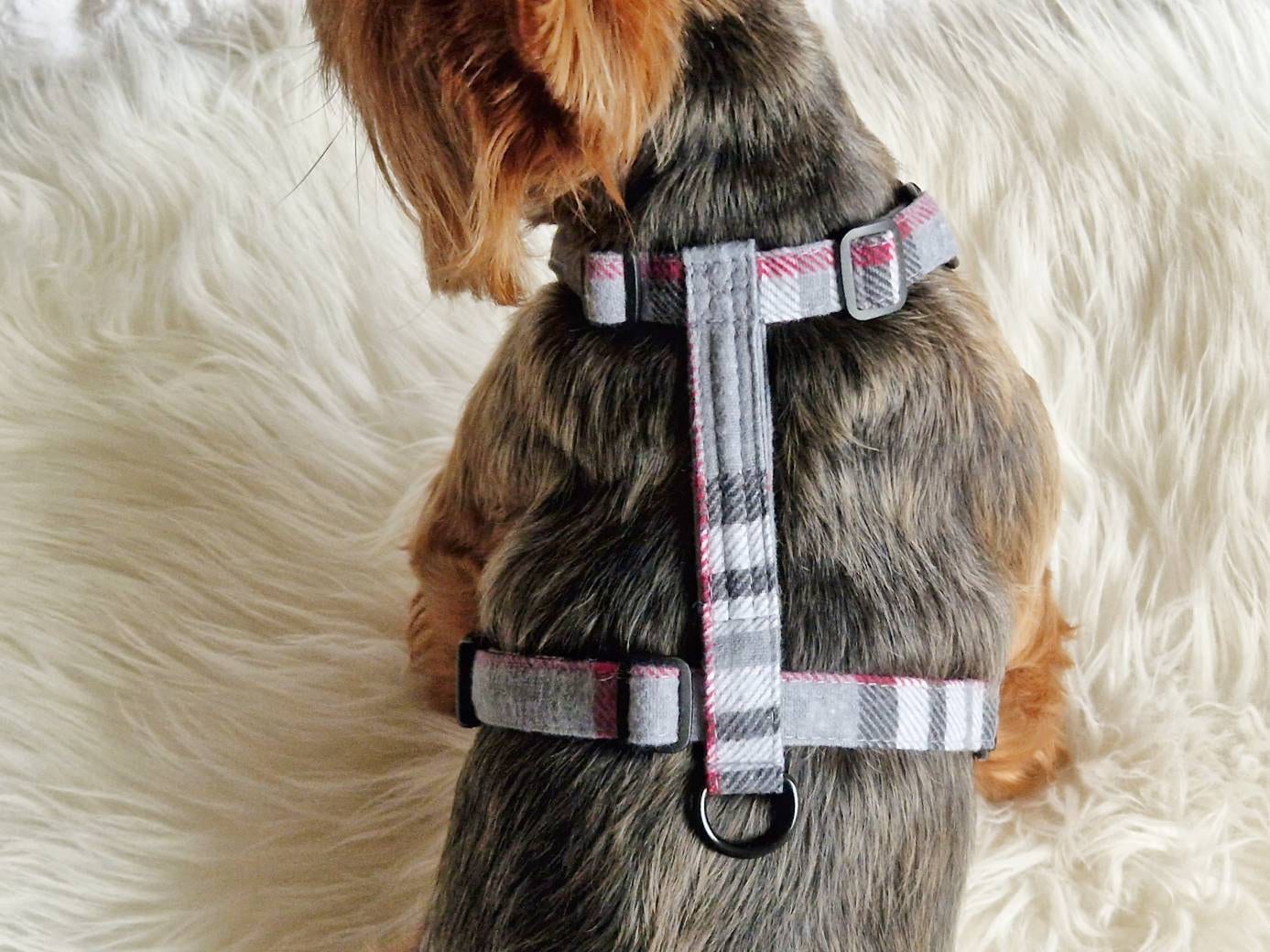 Plaid Cotton Flannel Teacup Dog Harness Small XXS Yorkie Etsy