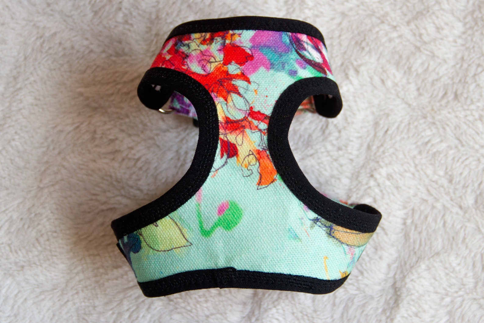 Adjustable Teacup Dog Harness Made From Mint / Pink Color Etsy