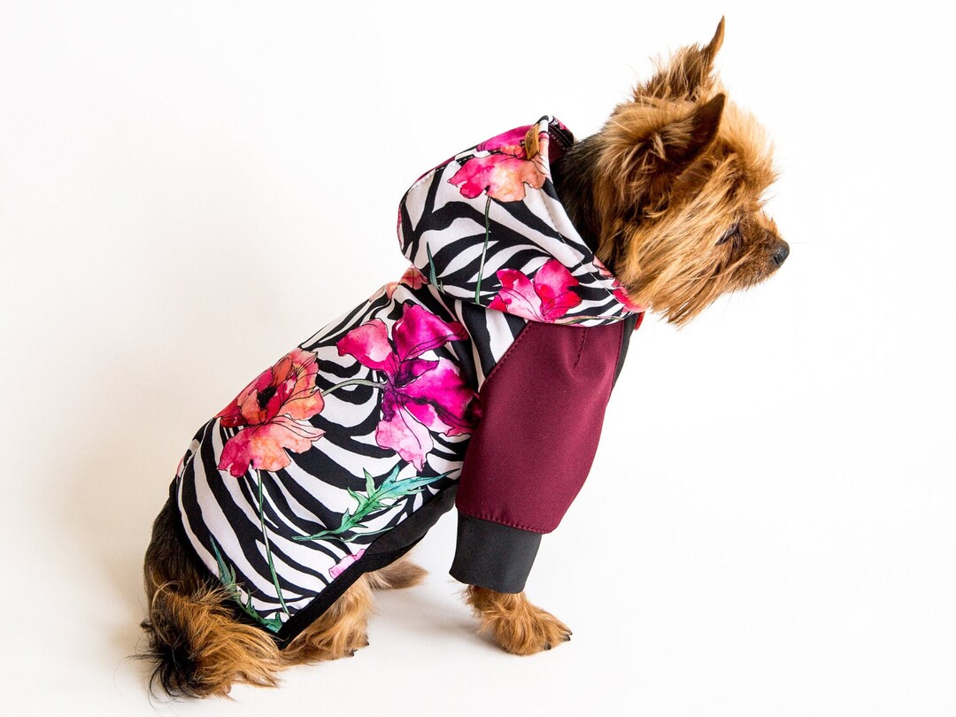 Dog Raincoat Made From Softshell Material, Teacup Dog Raincoat, Small