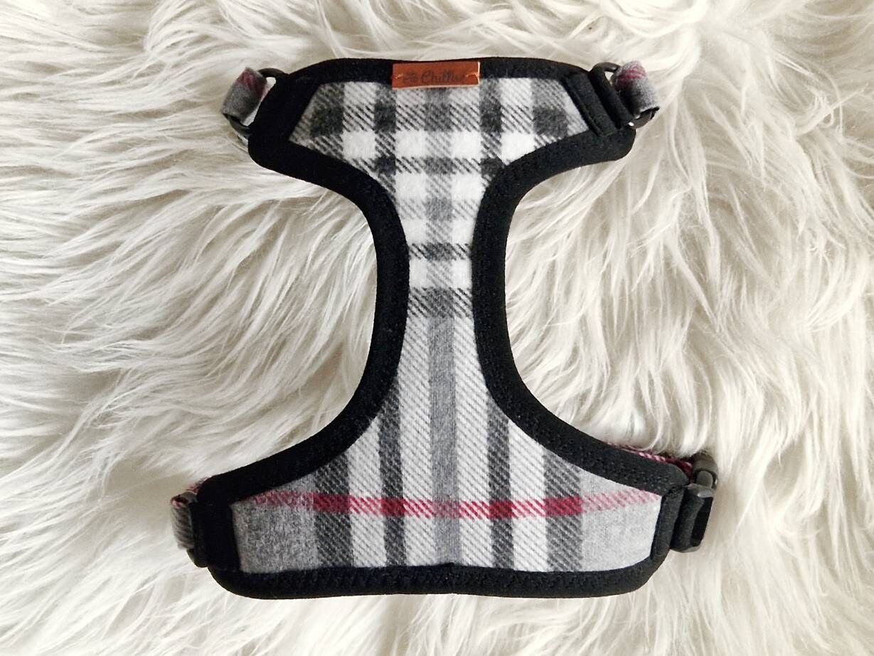 Plaid Cotton Flannel Teacup Dog Harness Small XXS Yorkie Etsy