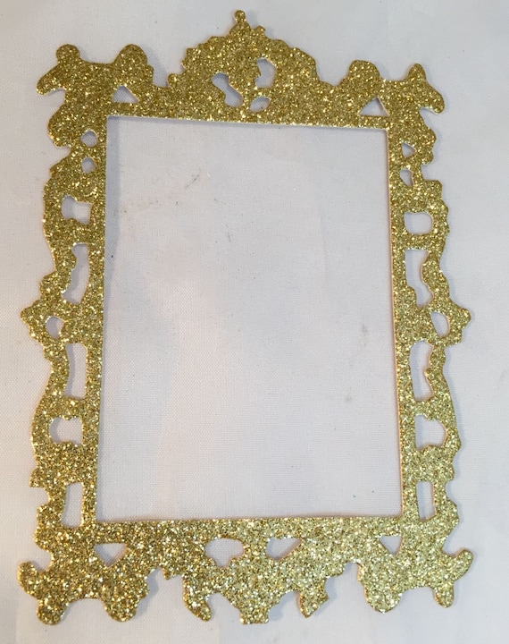 Tim Holtz Die Cuts * Ornate Frame * Six Frames * Gold Glitter or Silver Glitter Cardstock * Sizzix 661195 *