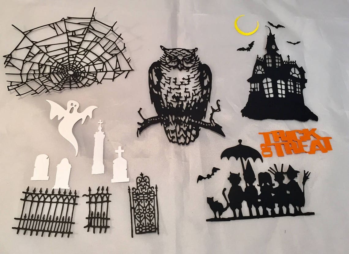 Tim Holtz Halloween Die Cuts Deluxe Assortment New Designs Etsy