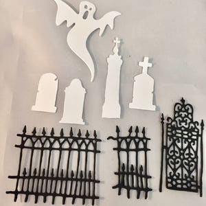 Tim Holtz Halloween Die Cuts * Village Graveyard * One Set * Sizzix 662377 *