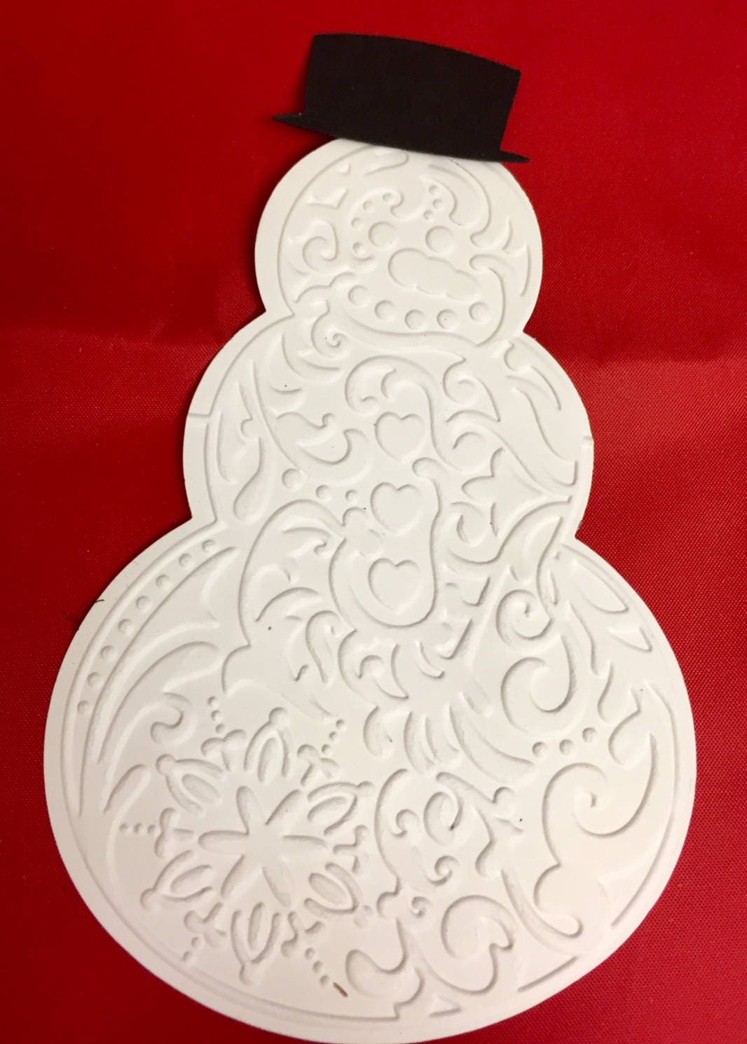 Sizzix Christmas Die Cuts Embossed Snowman Sizzix 657367  Etsy
