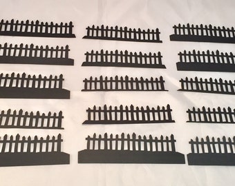 Tim Holtz Die Cuts * On the Fence * Sizzix 657030 * Cardstock or Chipboard * Picket Fence